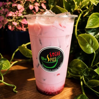Strawberry Taro Milk