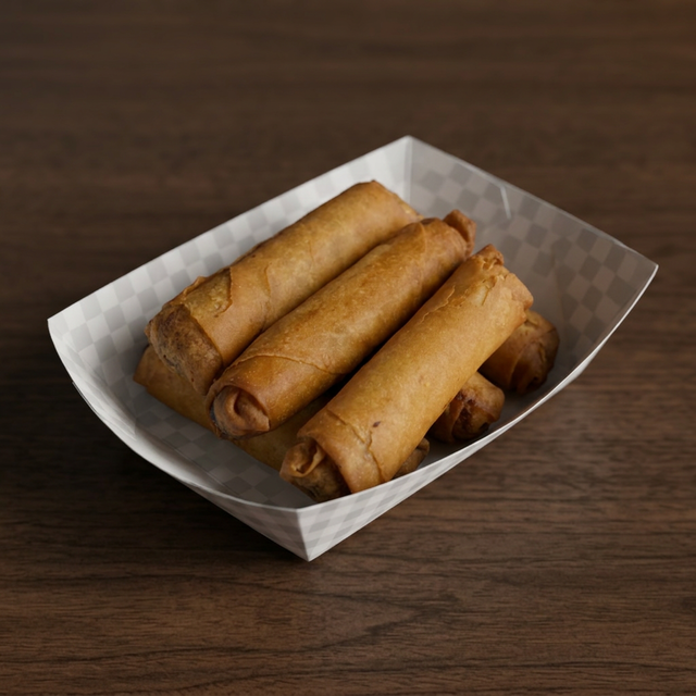 6 Eggrolls.